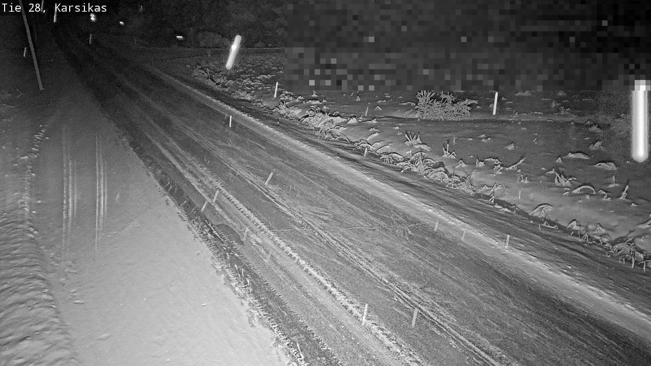 Weather Camera Image Road 28 Haapavesi, Karsikas, Haapavesi, Pohjois-Pohjanmaa