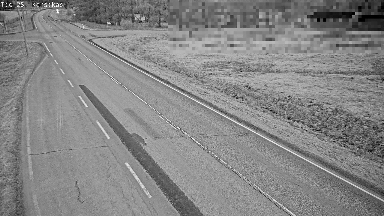 Weather Camera Image Road 28 Haapavesi, Karsikas, Haapavesi, Pohjois-Pohjanmaa