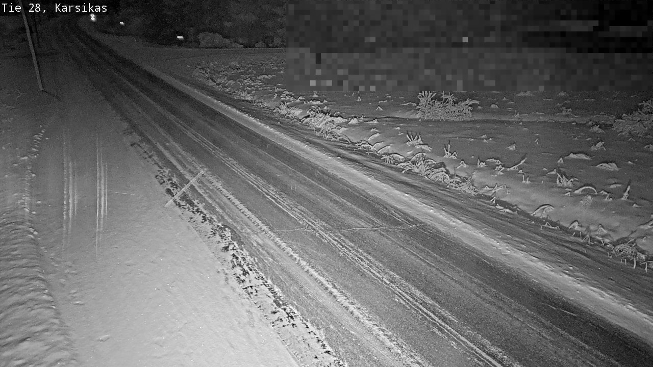 Weather Camera Image Road 28 Haapavesi, Karsikas, Haapavesi, Pohjois-Pohjanmaa