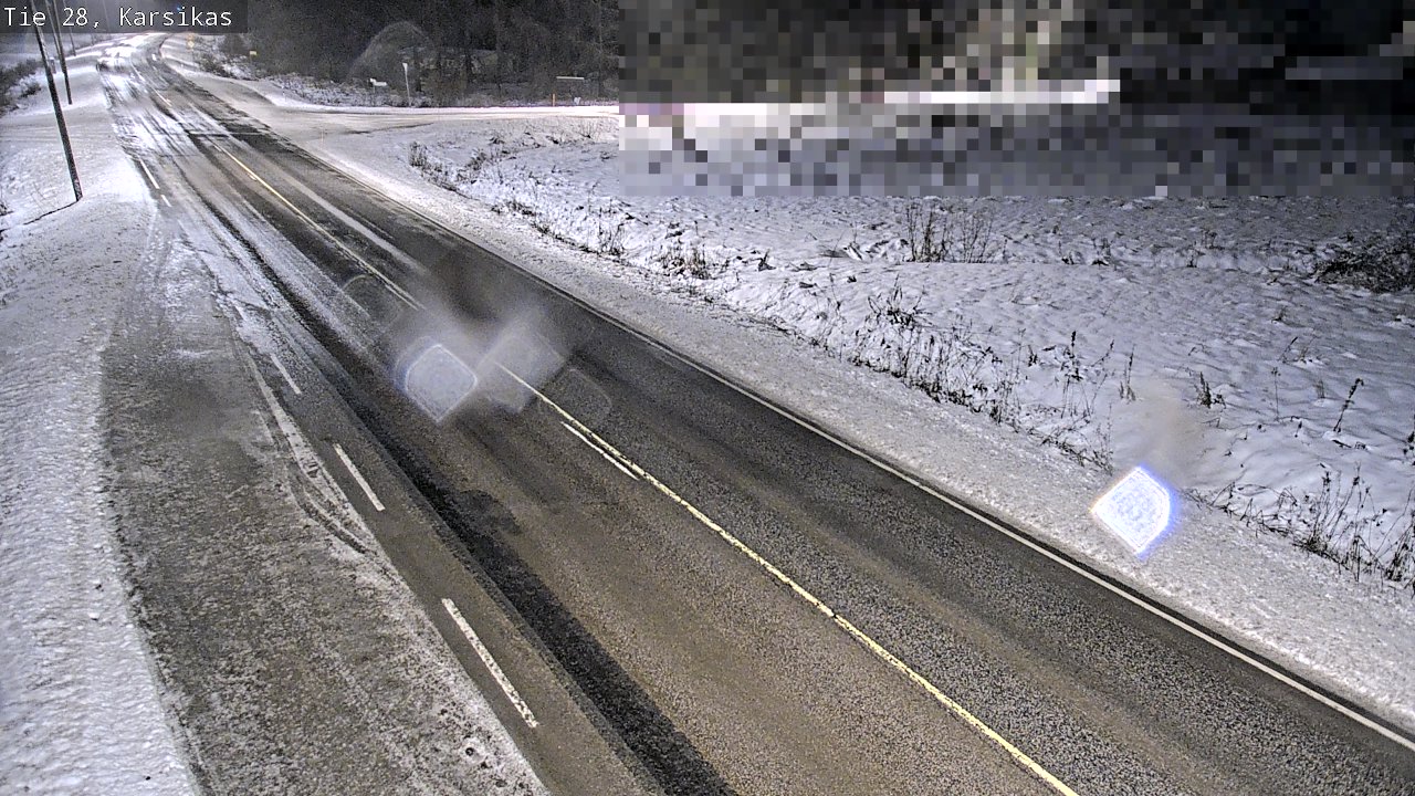 Weather Camera Image Road 28 Haapavesi, Karsikas, Haapavesi, Pohjois-Pohjanmaa