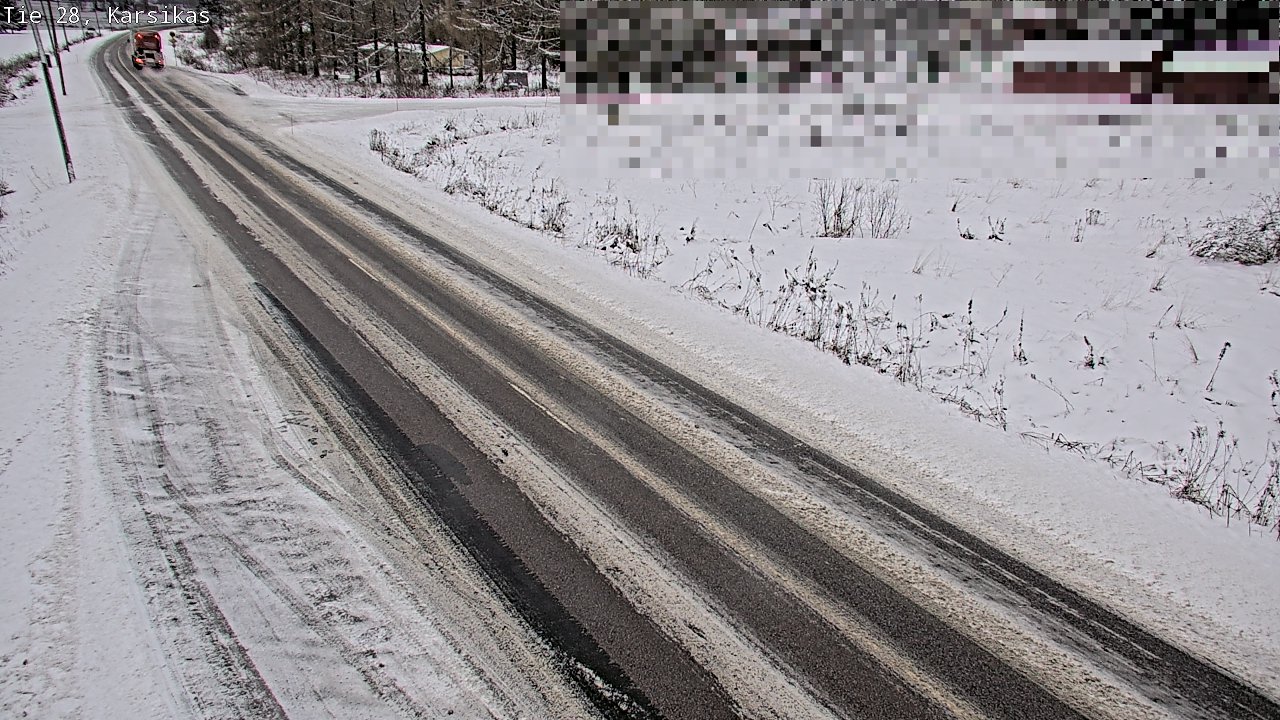 Weather Camera Image Road 28 Haapavesi, Karsikas, Haapavesi, Pohjois-Pohjanmaa