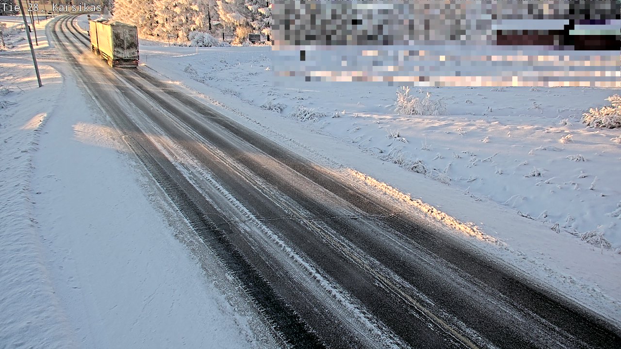 Weather Camera Image Road 28 Haapavesi, Karsikas, Haapavesi, Pohjois-Pohjanmaa