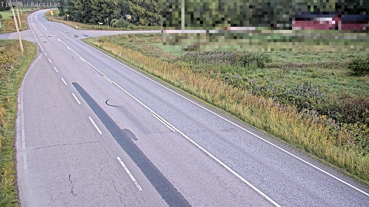Weather Camera Image Road 28 Haapavesi, Karsikas, Haapavesi, Pohjois-Pohjanmaa