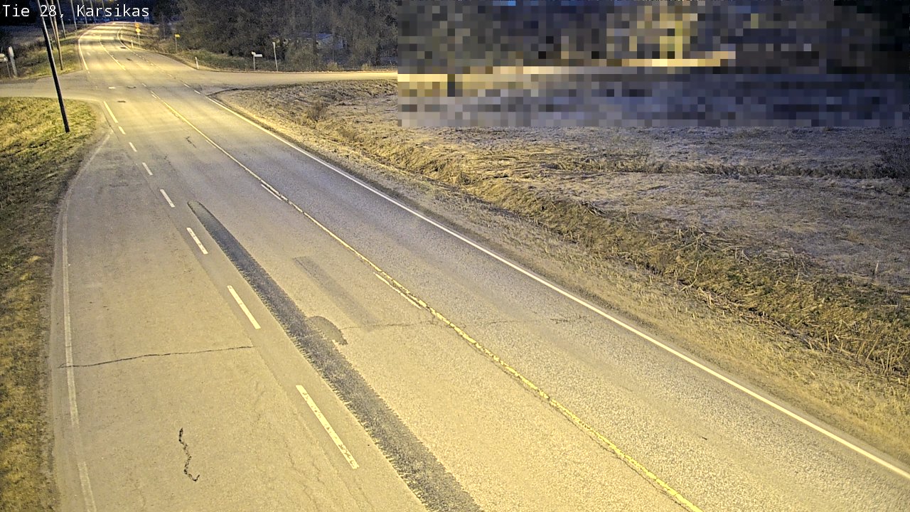 Weather Camera Image Väg 28 Haapavesi, Karsikas, Haapavesi, Pohjois-Pohjanmaa