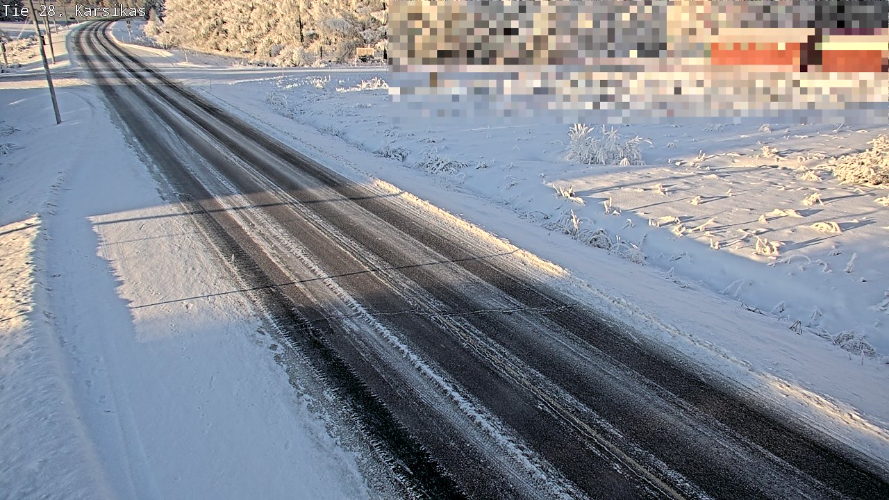 Weather Camera Image Road 28 Haapavesi, Karsikas, Haapavesi, Pohjois-Pohjanmaa