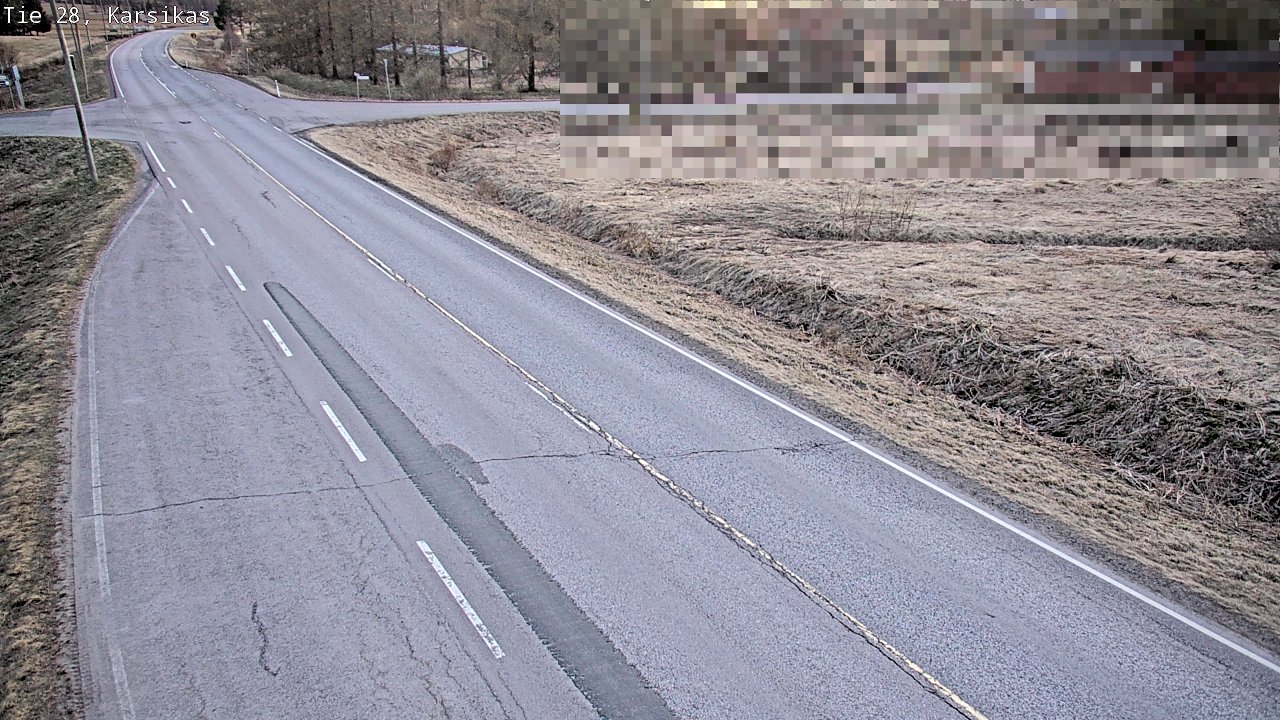 Weather Camera Image Väg 28 Haapavesi, Karsikas, Haapavesi, Pohjois-Pohjanmaa