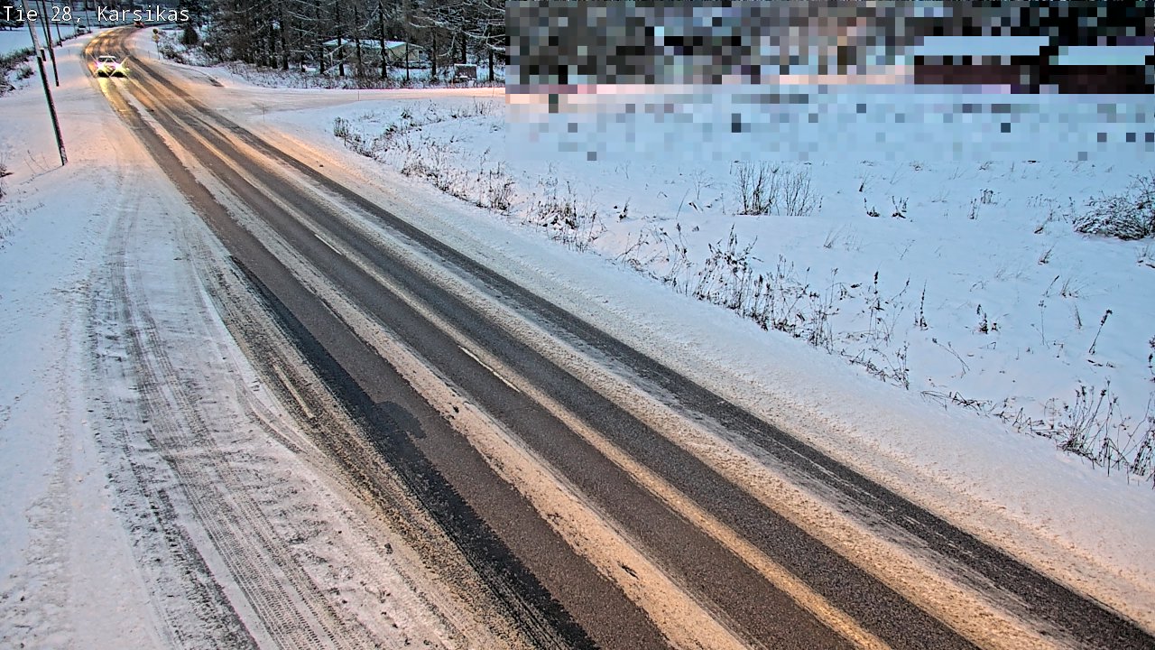 Weather Camera Image Road 28 Haapavesi, Karsikas, Haapavesi, Pohjois-Pohjanmaa