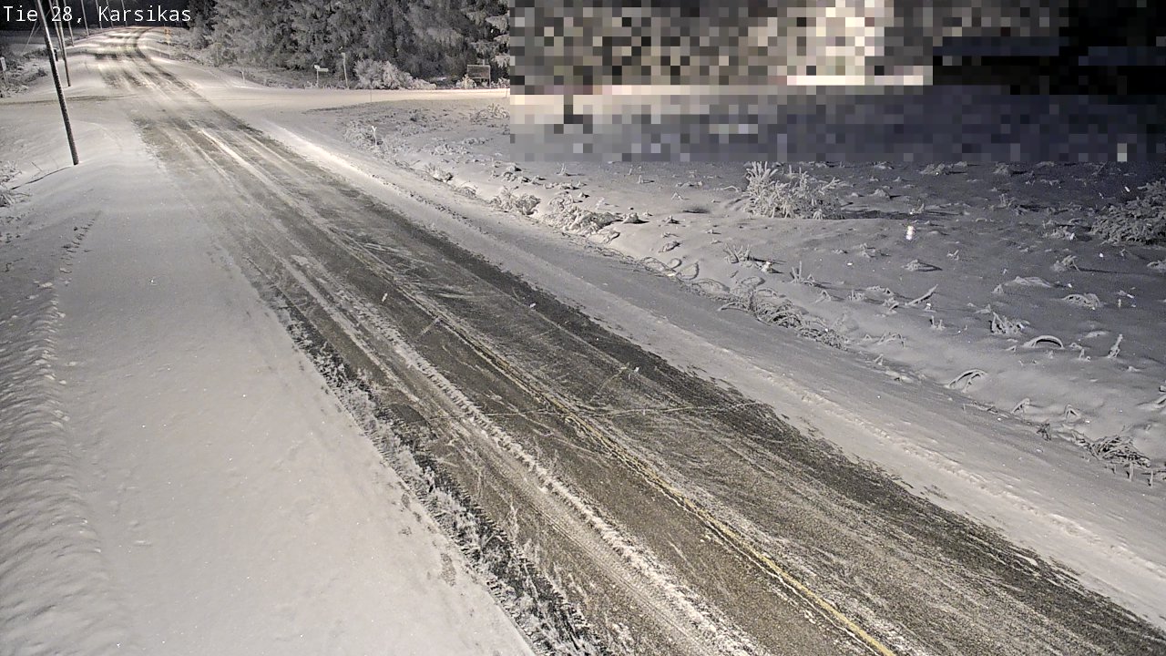 Weather Camera Image Road 28 Haapavesi, Karsikas, Haapavesi, Pohjois-Pohjanmaa