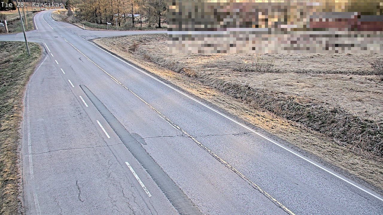 Weather Camera Image Väg 28 Haapavesi, Karsikas, Haapavesi, Pohjois-Pohjanmaa