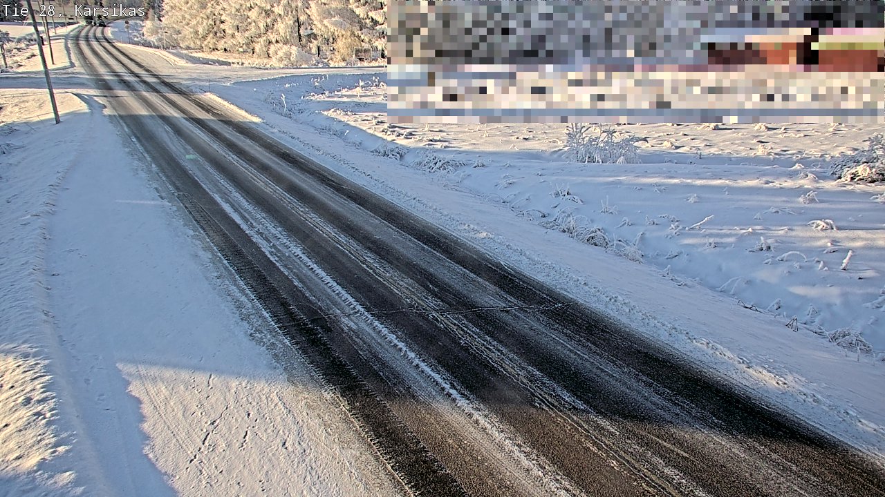 Weather Camera Image Road 28 Haapavesi, Karsikas, Haapavesi, Pohjois-Pohjanmaa