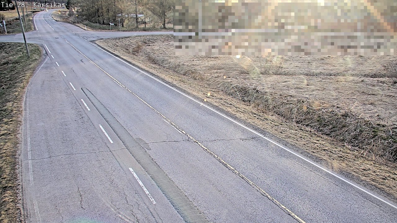 Weather Camera Image Väg 28 Haapavesi, Karsikas, Haapavesi, Pohjois-Pohjanmaa