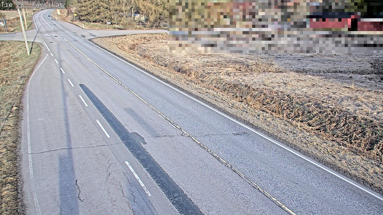Weather Camera Image Väg 28 Haapavesi, Karsikas, Haapavesi, Pohjois-Pohjanmaa