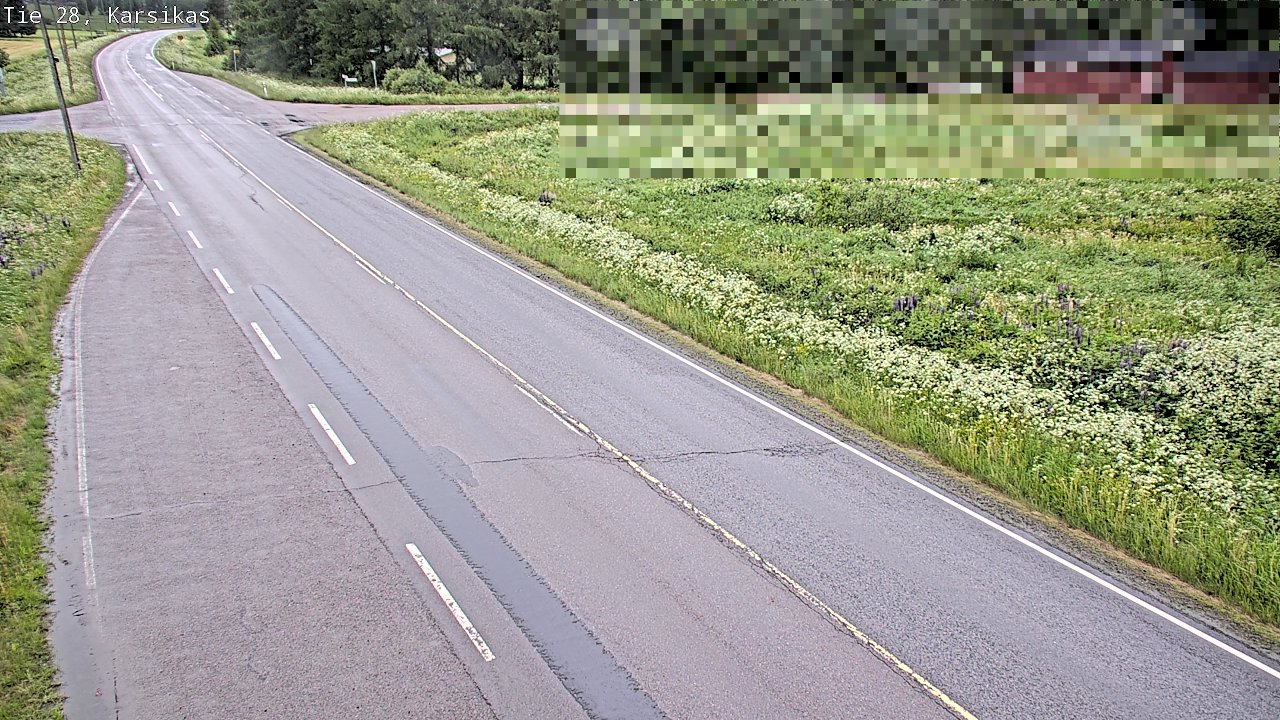 Weather Camera Image Road 28 Haapavesi, Karsikas, Haapavesi, Pohjois-Pohjanmaa
