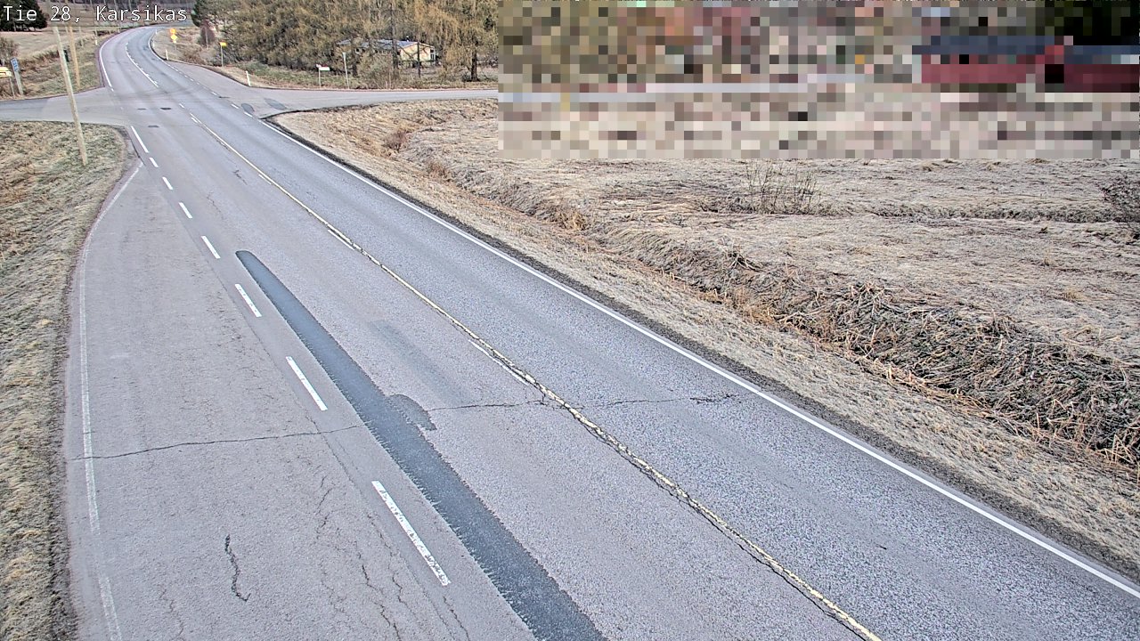 Weather Camera Image Väg 28 Haapavesi, Karsikas, Haapavesi, Pohjois-Pohjanmaa
