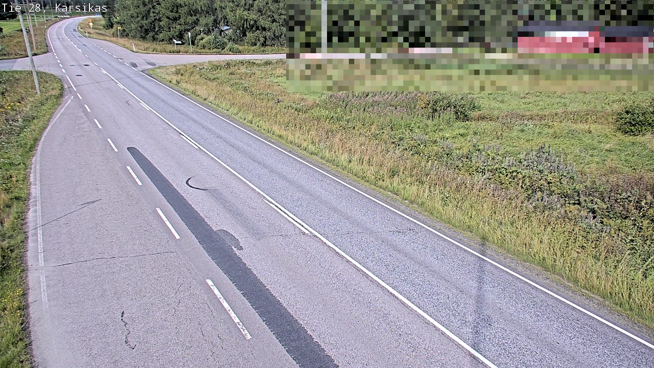 Weather Camera Image Road 28 Haapavesi, Karsikas, Haapavesi, Pohjois-Pohjanmaa