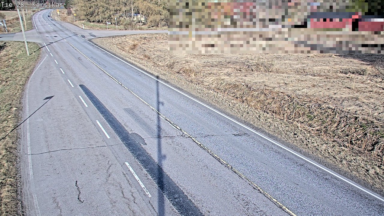 Weather Camera Image Väg 28 Haapavesi, Karsikas, Haapavesi, Pohjois-Pohjanmaa