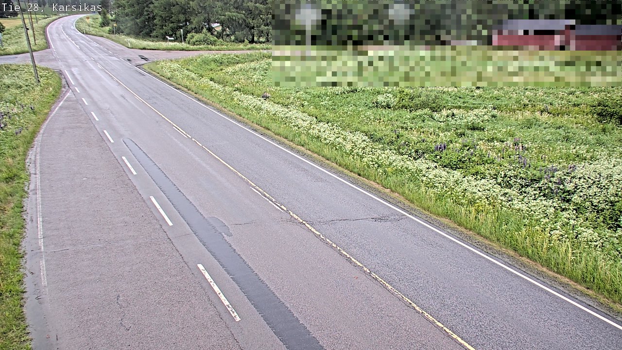 Weather Camera Image Road 28 Haapavesi, Karsikas, Haapavesi, Pohjois-Pohjanmaa