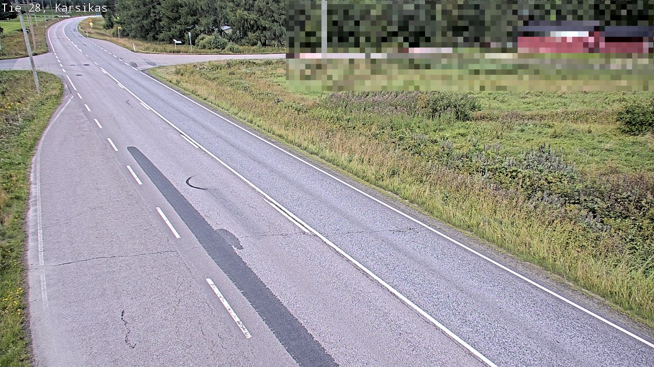 Weather Camera Image Road 28 Haapavesi, Karsikas, Haapavesi, Pohjois-Pohjanmaa