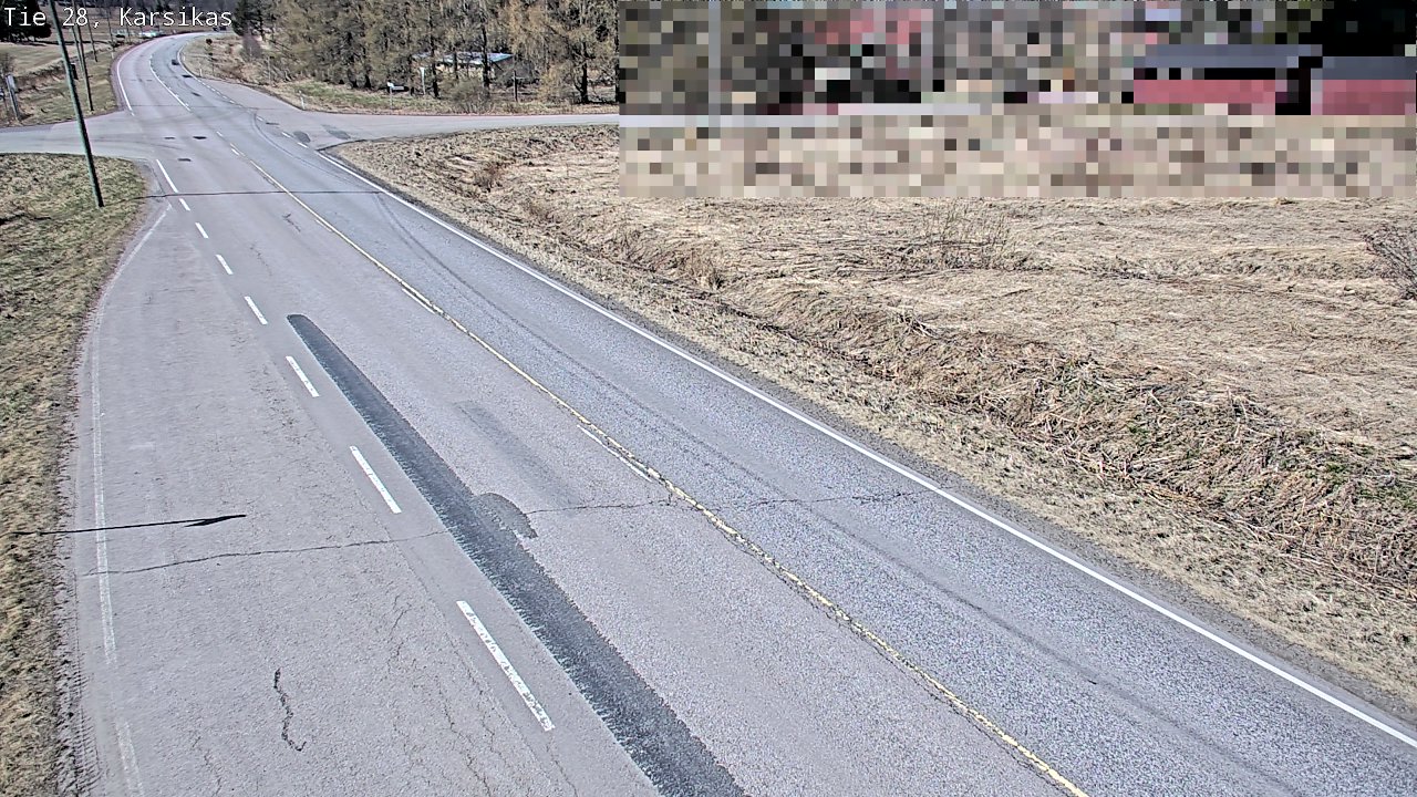 Weather Camera Image Väg 28 Haapavesi, Karsikas, Haapavesi, Pohjois-Pohjanmaa