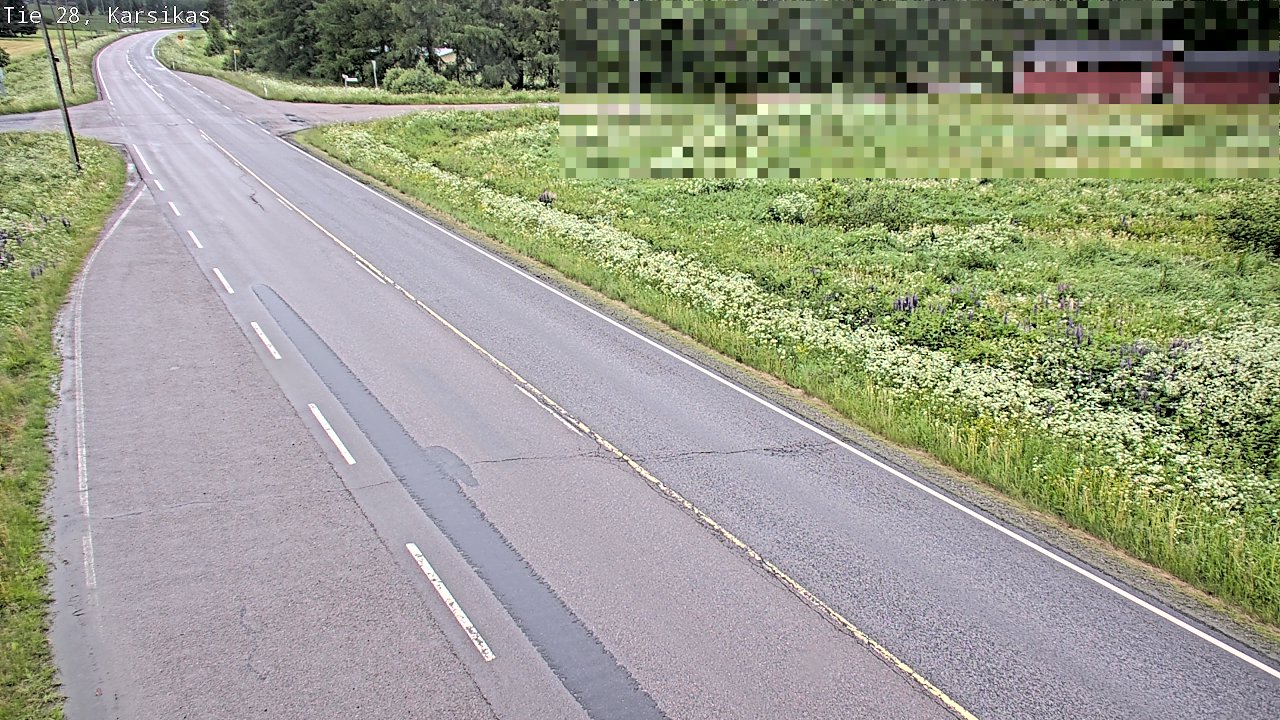Weather Camera Image Road 28 Haapavesi, Karsikas, Haapavesi, Pohjois-Pohjanmaa