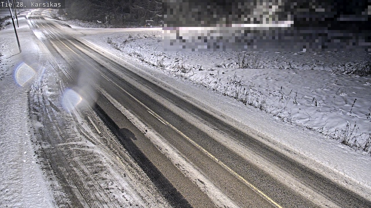 Weather Camera Image Road 28 Haapavesi, Karsikas, Haapavesi, Pohjois-Pohjanmaa