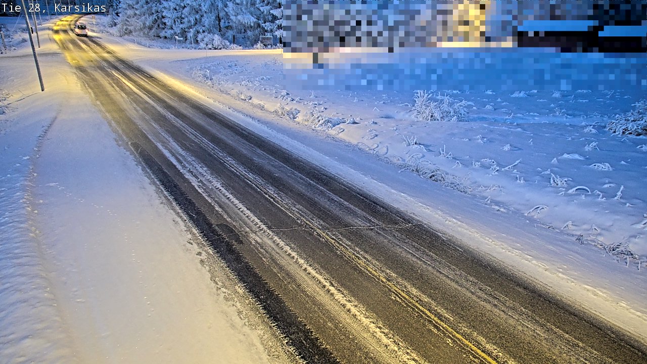 Weather Camera Image Road 28 Haapavesi, Karsikas, Haapavesi, Pohjois-Pohjanmaa