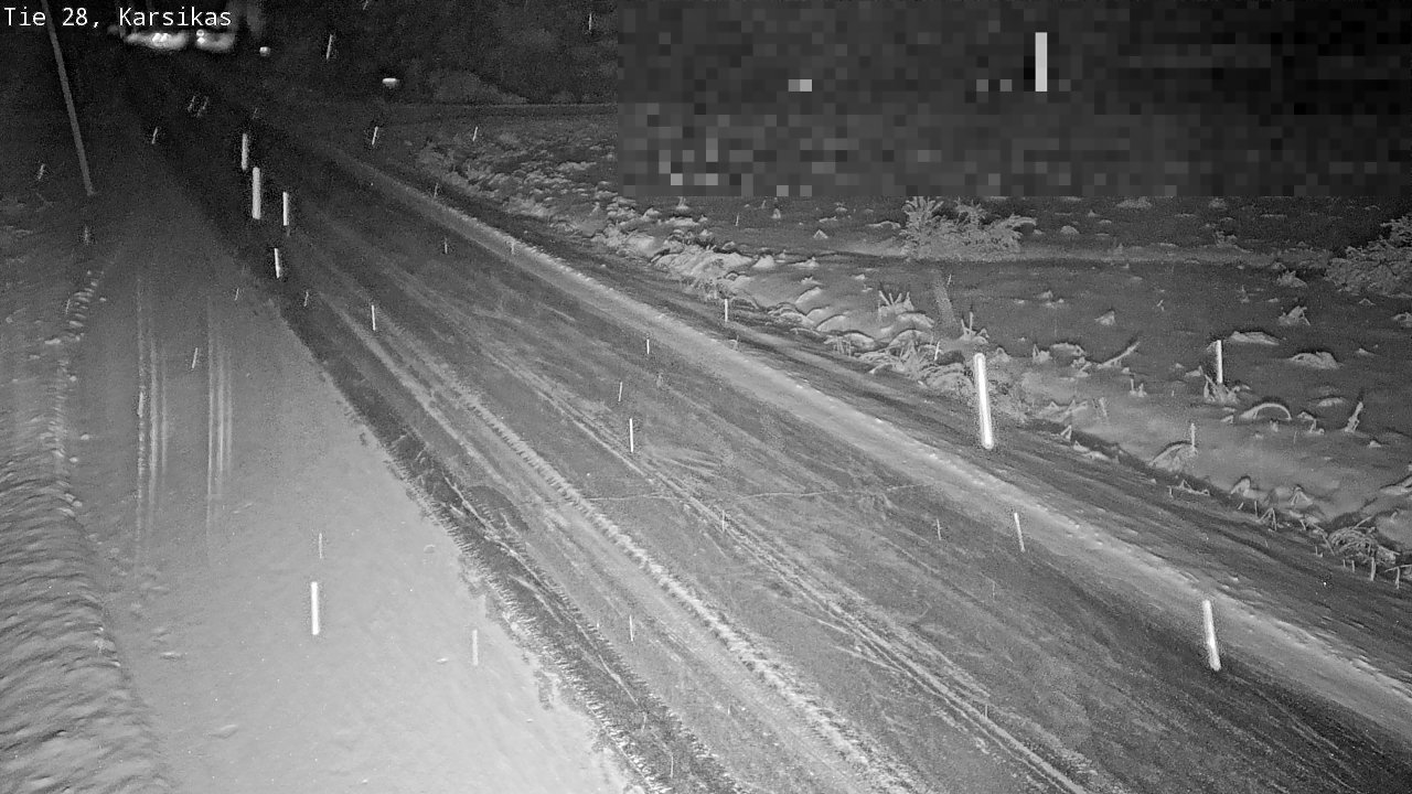 Weather Camera Image Road 28 Haapavesi, Karsikas, Haapavesi, Pohjois-Pohjanmaa