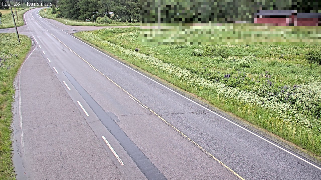 Weather Camera Image Road 28 Haapavesi, Karsikas, Haapavesi, Pohjois-Pohjanmaa