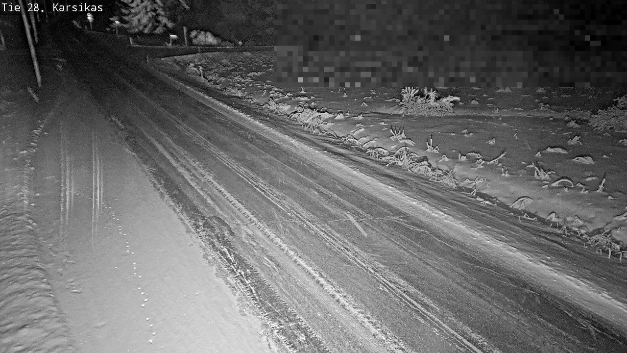 Weather Camera Image Road 28 Haapavesi, Karsikas, Haapavesi, Pohjois-Pohjanmaa