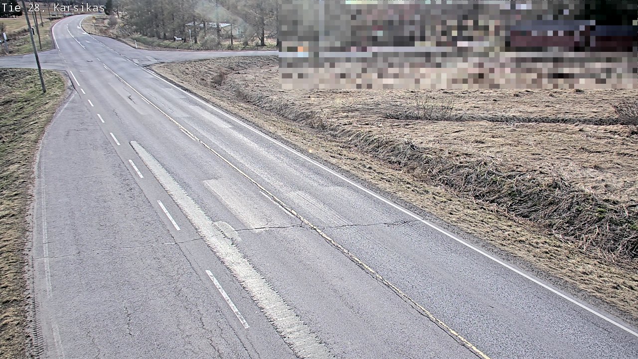 Weather Camera Image Väg 28 Haapavesi, Karsikas, Haapavesi, Pohjois-Pohjanmaa