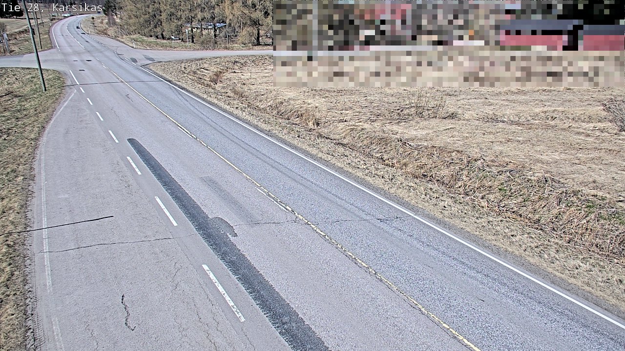 Weather Camera Image Väg 28 Haapavesi, Karsikas, Haapavesi, Pohjois-Pohjanmaa