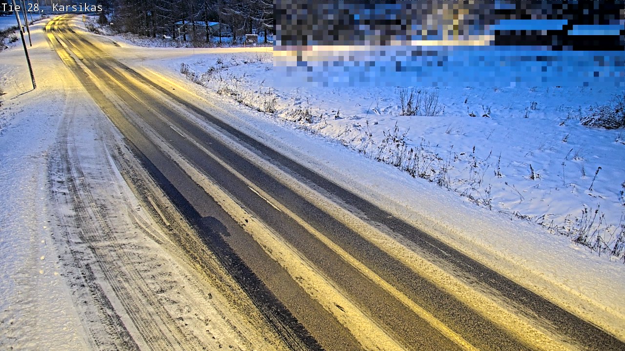 Weather Camera Image Road 28 Haapavesi, Karsikas, Haapavesi, Pohjois-Pohjanmaa