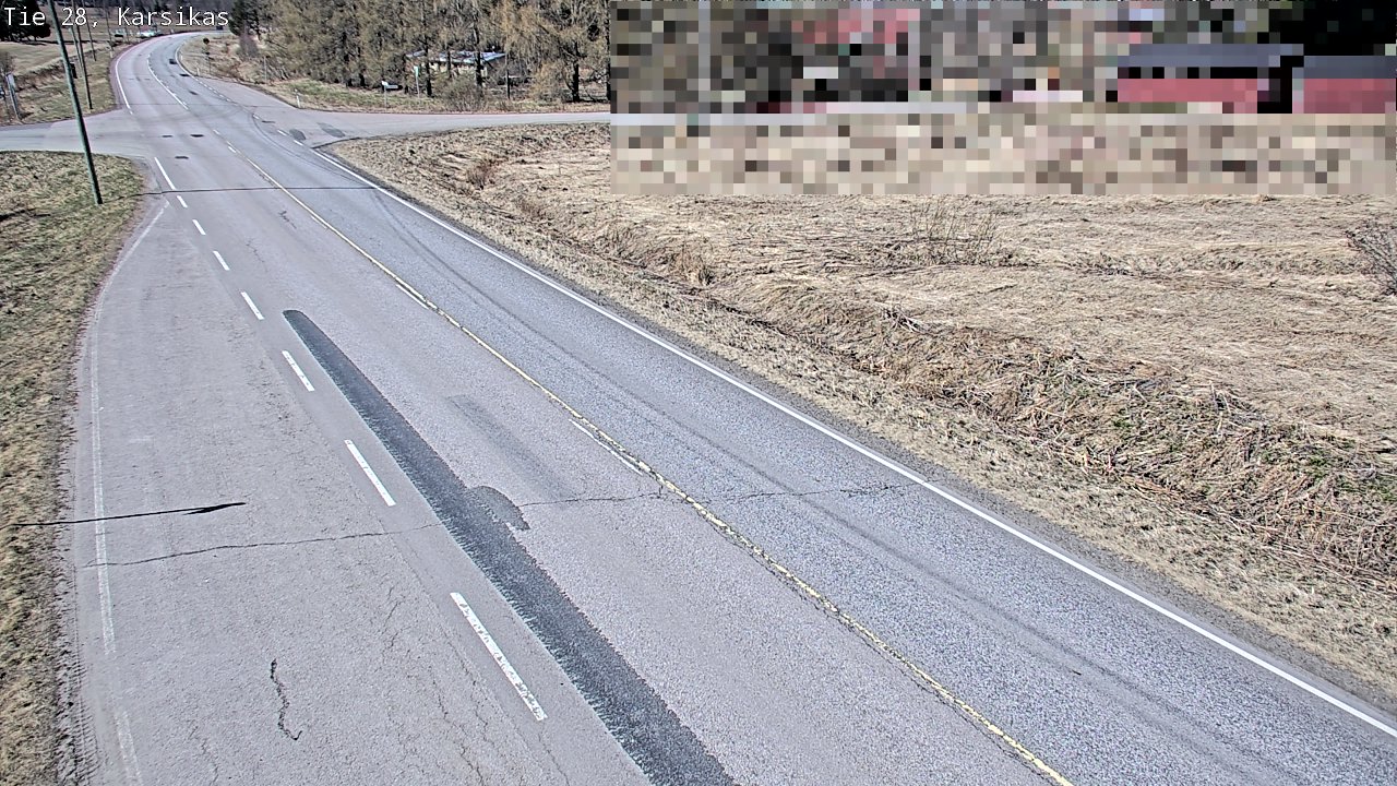 Weather Camera Image Väg 28 Haapavesi, Karsikas, Haapavesi, Pohjois-Pohjanmaa