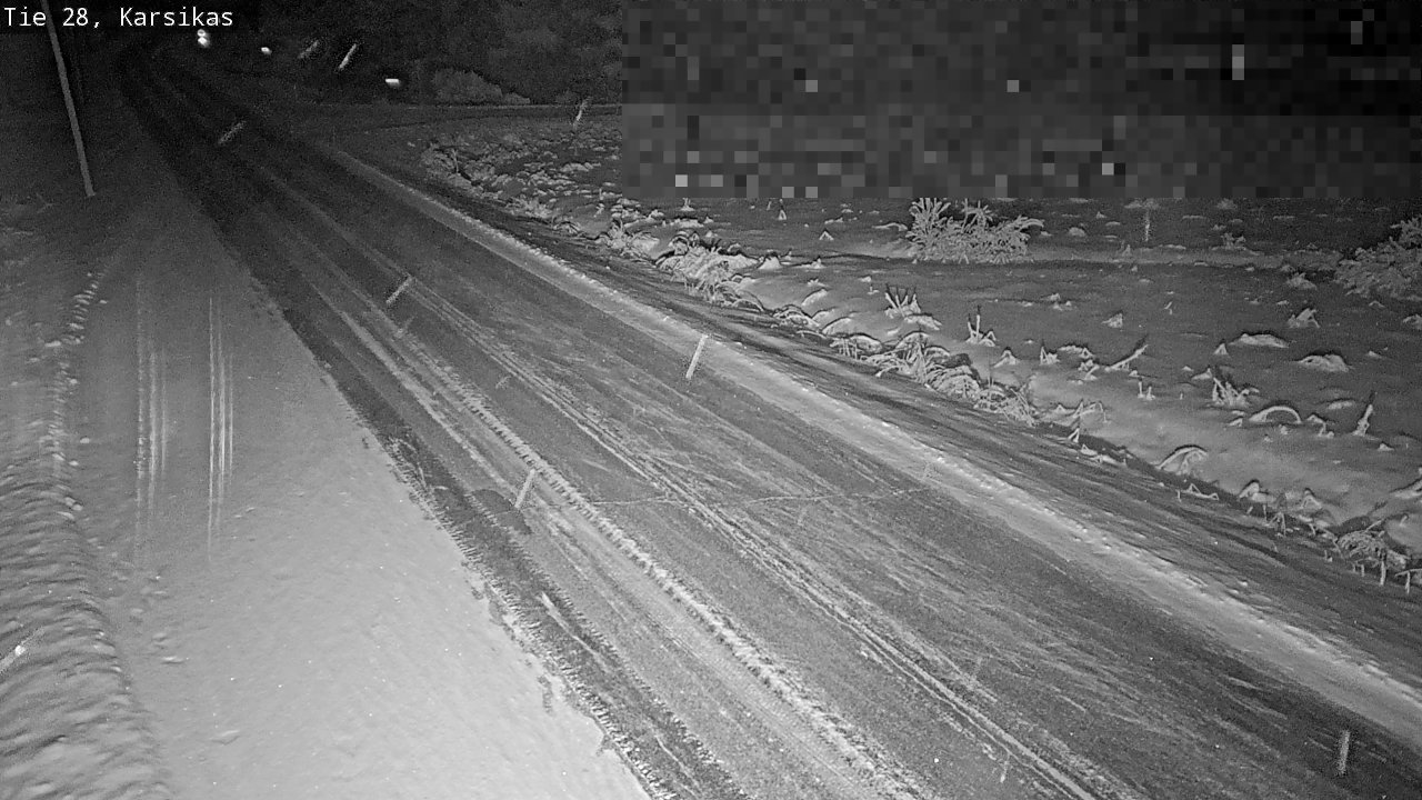 Weather Camera Image Road 28 Haapavesi, Karsikas, Haapavesi, Pohjois-Pohjanmaa