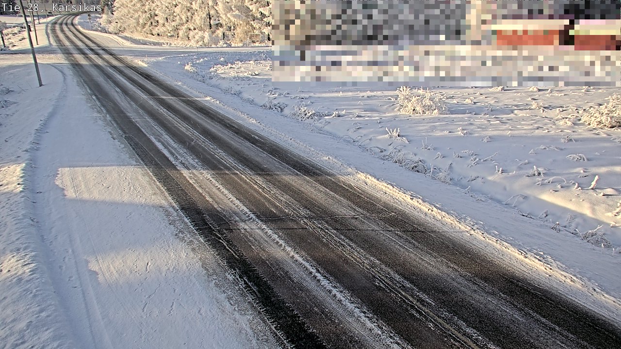 Weather Camera Image Road 28 Haapavesi, Karsikas, Haapavesi, Pohjois-Pohjanmaa