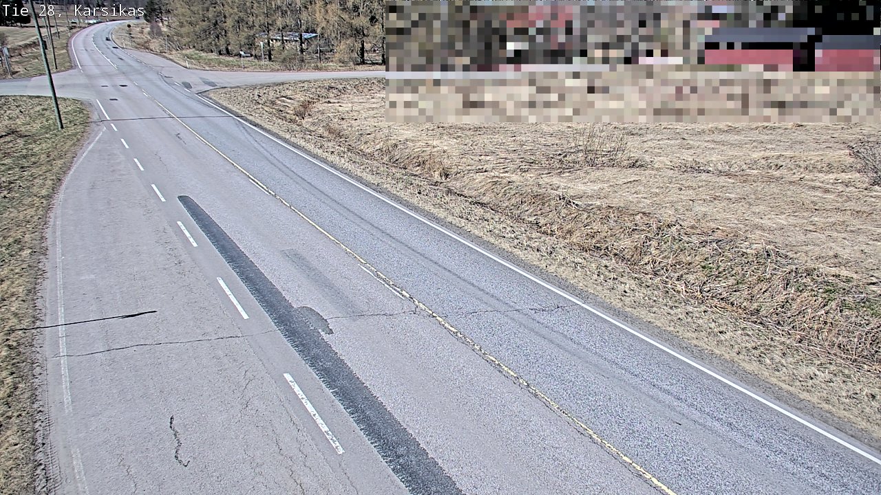 Weather Camera Image Väg 28 Haapavesi, Karsikas, Haapavesi, Pohjois-Pohjanmaa