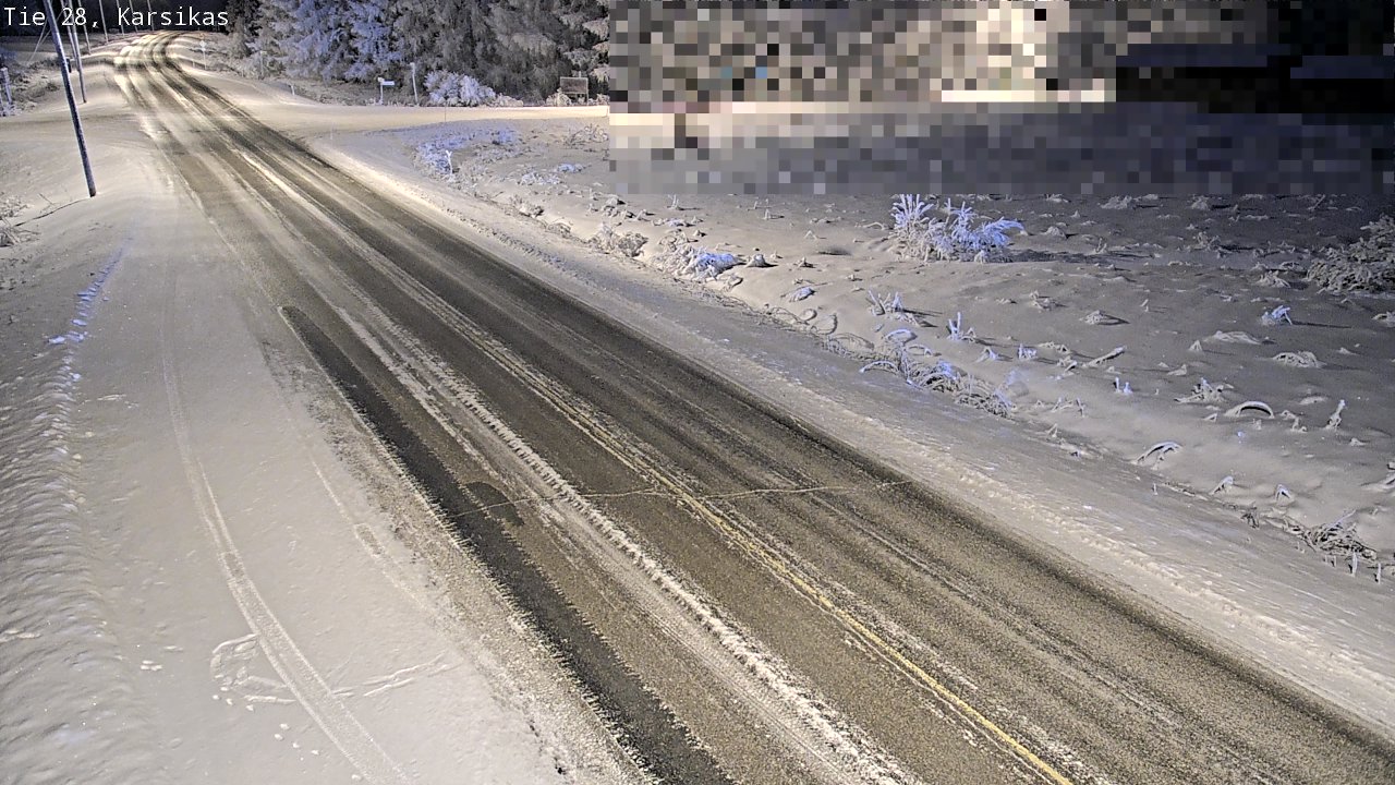 Weather Camera Image Road 28 Haapavesi, Karsikas, Haapavesi, Pohjois-Pohjanmaa