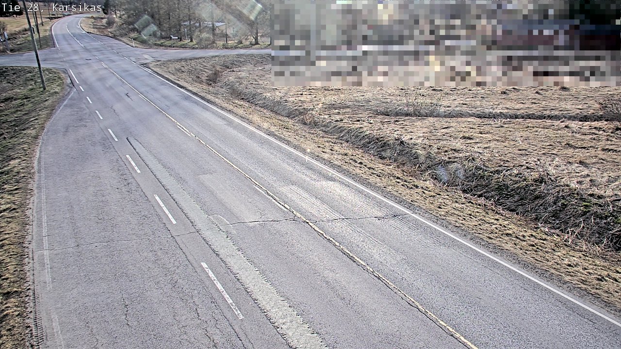 Weather Camera Image Väg 28 Haapavesi, Karsikas, Haapavesi, Pohjois-Pohjanmaa