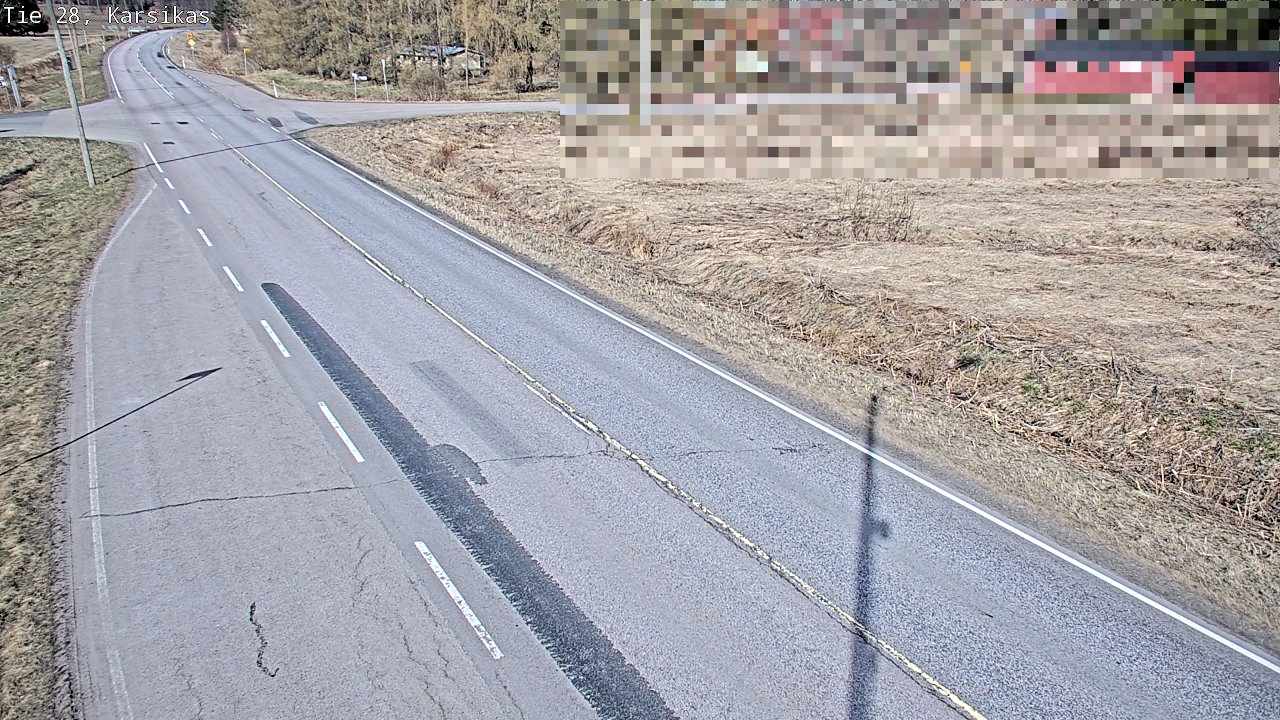 Weather Camera Image Väg 28 Haapavesi, Karsikas, Haapavesi, Pohjois-Pohjanmaa