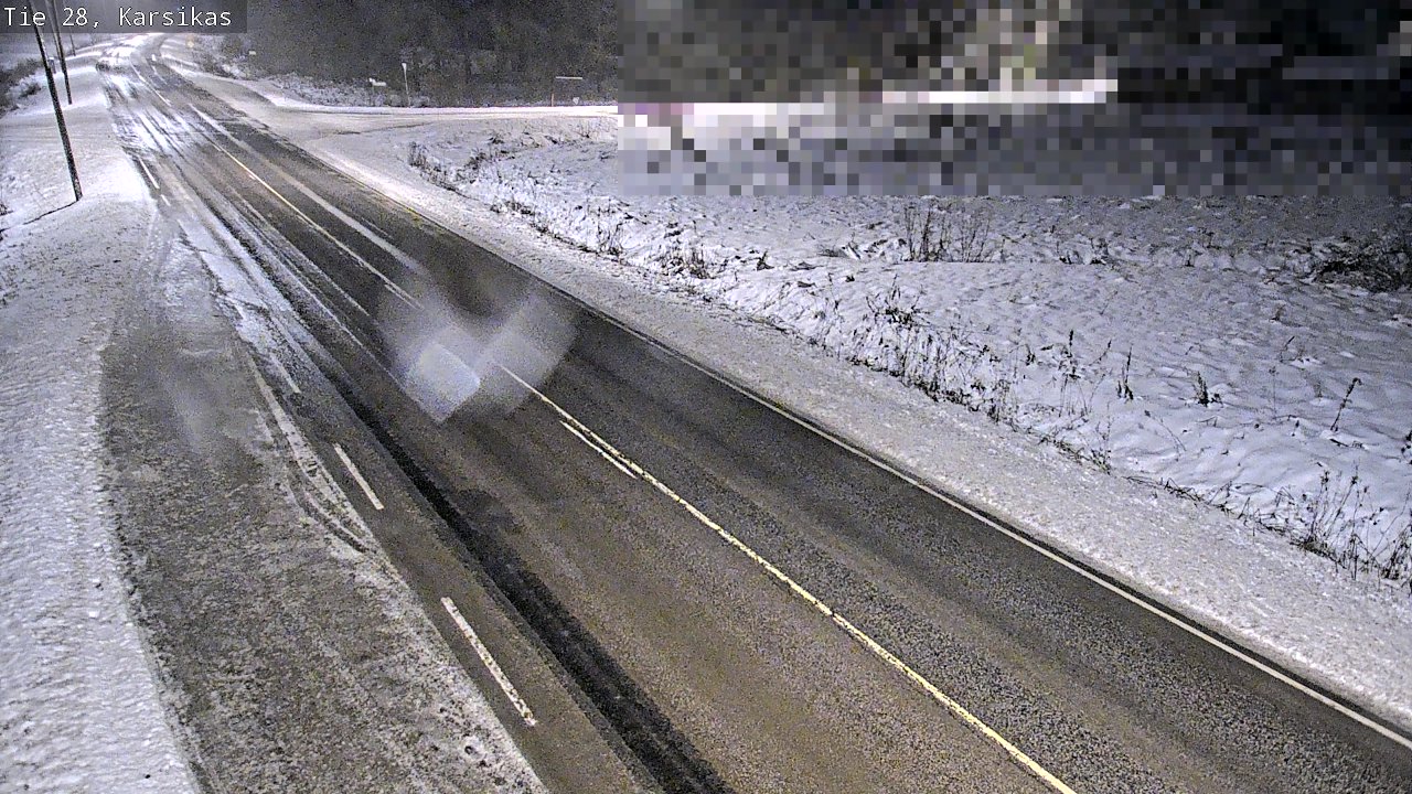 Weather Camera Image Road 28 Haapavesi, Karsikas, Haapavesi, Pohjois-Pohjanmaa