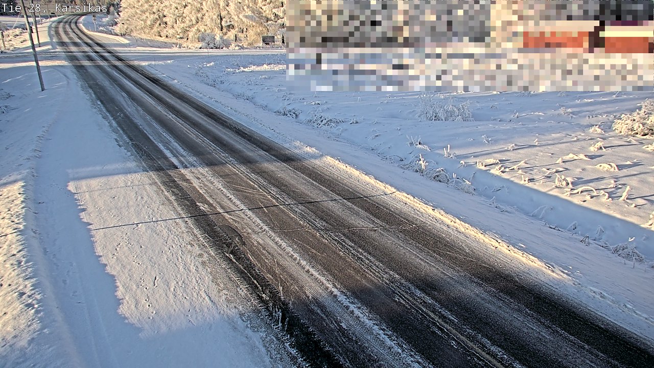 Weather Camera Image Road 28 Haapavesi, Karsikas, Haapavesi, Pohjois-Pohjanmaa