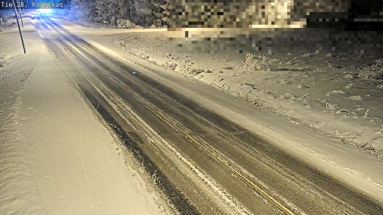 Weather Camera Image Road 28 Haapavesi, Karsikas, Haapavesi, Pohjois-Pohjanmaa