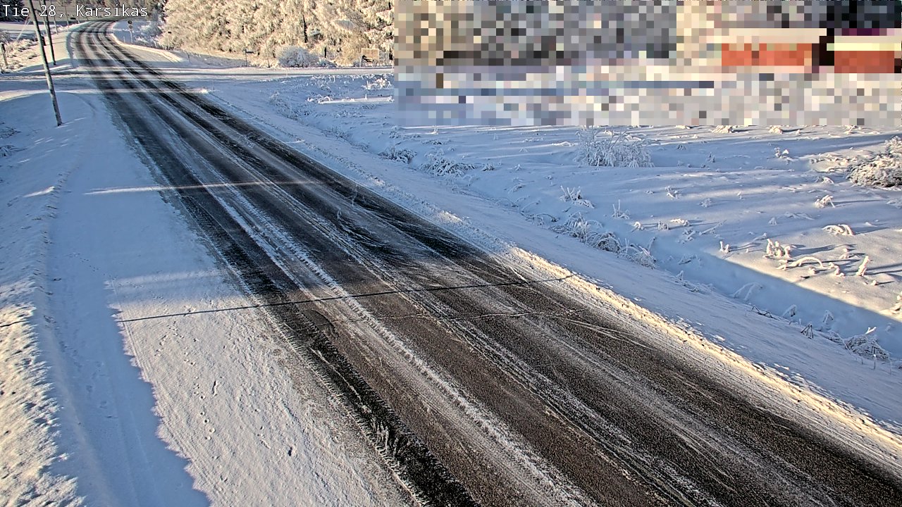 Weather Camera Image Road 28 Haapavesi, Karsikas, Haapavesi, Pohjois-Pohjanmaa