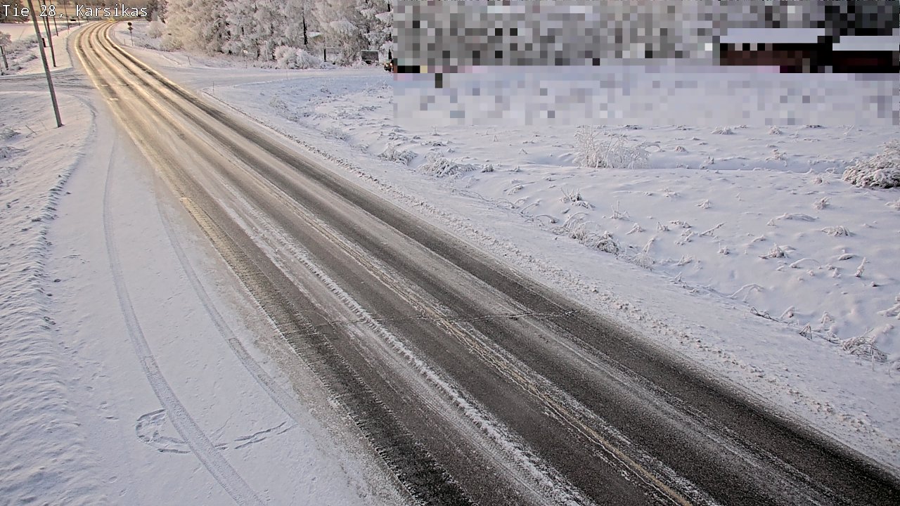 Weather Camera Image Road 28 Haapavesi, Karsikas, Haapavesi, Pohjois-Pohjanmaa