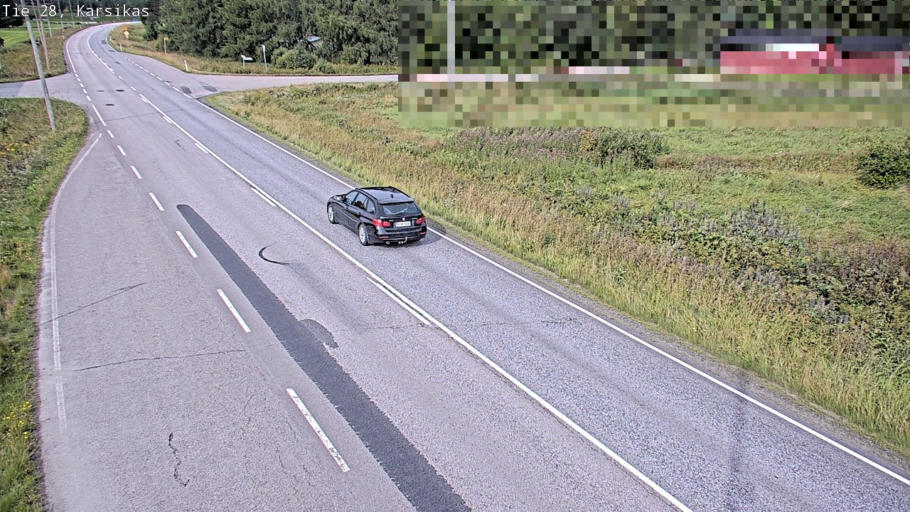 Weather Camera Image Road 28 Haapavesi, Karsikas, Haapavesi, Pohjois-Pohjanmaa