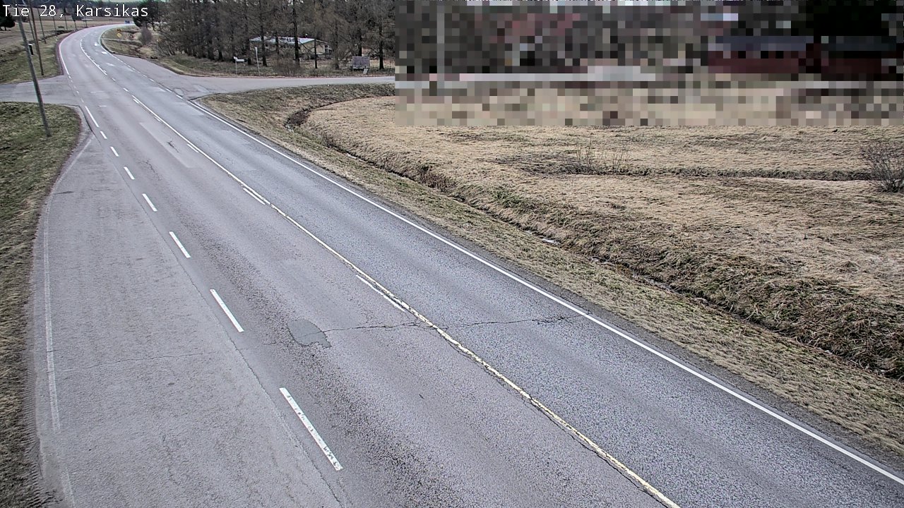 Weather Camera Image Väg 28 Haapavesi, Karsikas, Haapavesi, Pohjois-Pohjanmaa