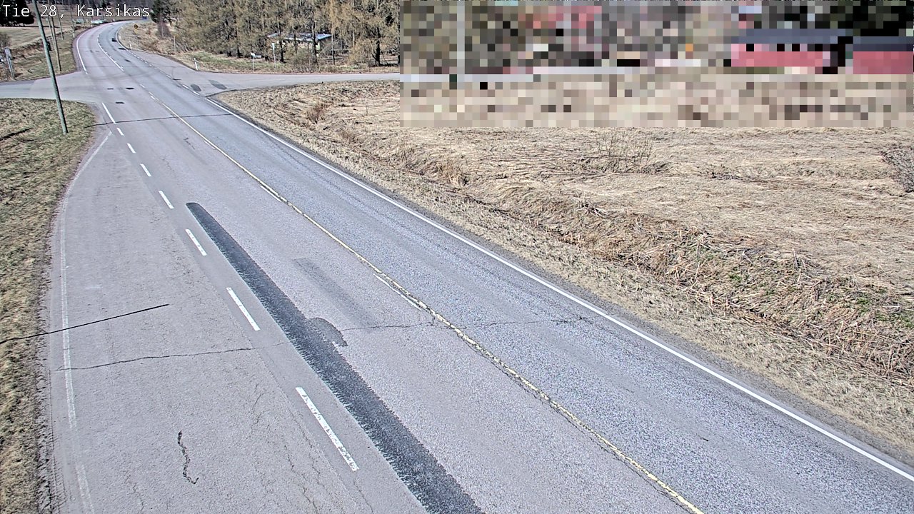 Weather Camera Image Väg 28 Haapavesi, Karsikas, Haapavesi, Pohjois-Pohjanmaa