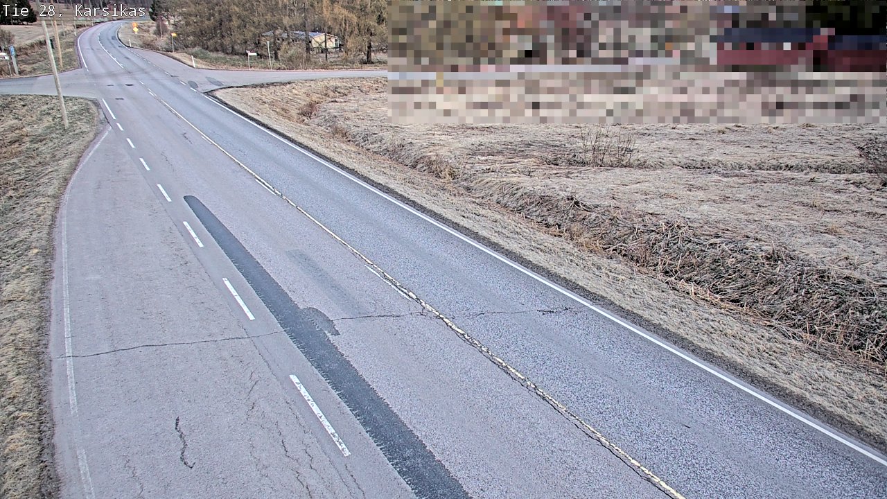 Weather Camera Image Väg 28 Haapavesi, Karsikas, Haapavesi, Pohjois-Pohjanmaa