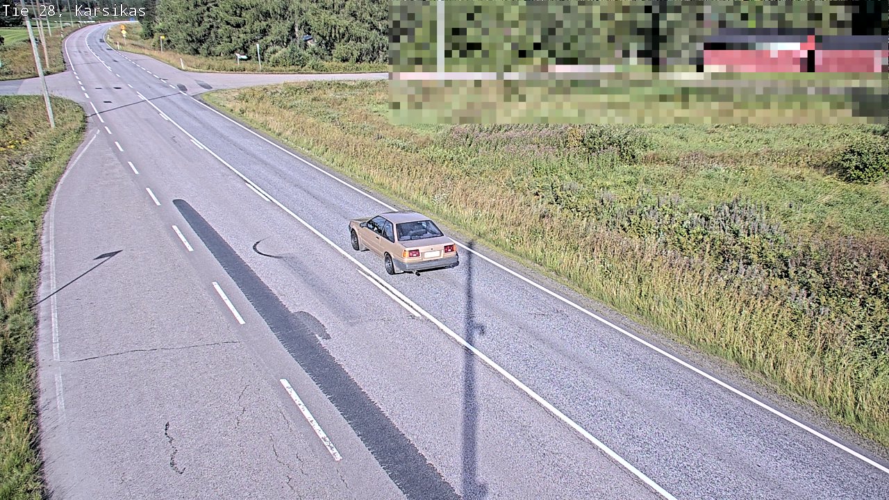 Weather Camera Image Road 28 Haapavesi, Karsikas, Haapavesi, Pohjois-Pohjanmaa