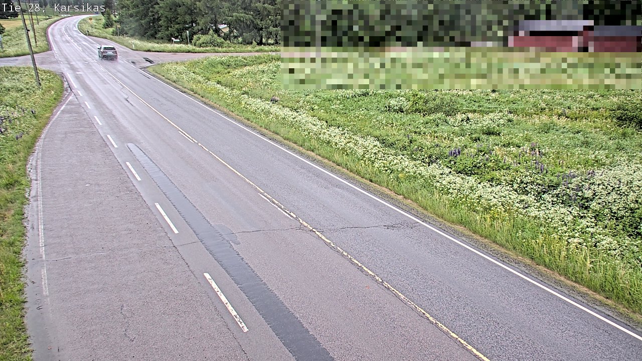 Weather Camera Image Road 28 Haapavesi, Karsikas, Haapavesi, Pohjois-Pohjanmaa